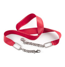 Dámský kožený opasok 946 rudý Made in Italy