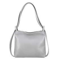 Kožená kabelka na rameno/batoh 575 šedá Made in Italy