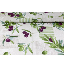 Dekorační látka Bavlna olivy
