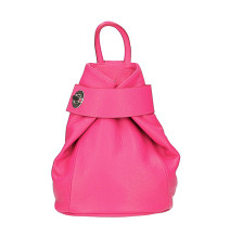 Kožený batoh 443 fuchsia Made in Italy