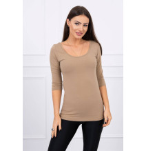 Tričko s kulatým výstřihem MI8832 camel