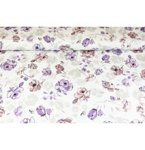 Látka Bavlna Květy, š. 140 cm