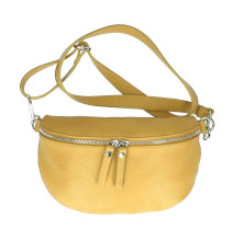 Dámská kožená ledvinka 678 Made in Italy okrová