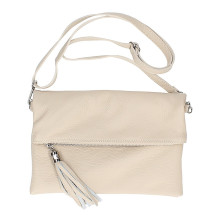 Kožená kabelka 668 béžová