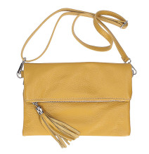 Kožená kabelka 668 okrová