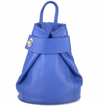 Kožený batoh 443 azurově modrý