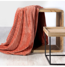 Deka z mikrovlákna s 3D efektem Cindy2 cihlová