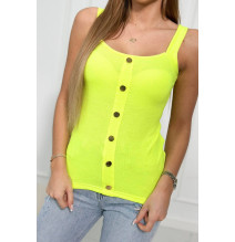 Dámské triko bez ramínek MI8977 neonově žluté