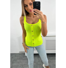 Dámské triko bez ramínek MI8977 neonově žluté