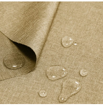 Voděodolná látka imitace lnu béžová, šířka 160 cm