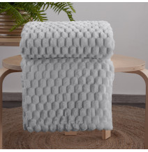 Deka Cindy6 s 3D efektem světle šedá