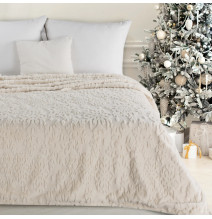 Vánoční deka zdobená půvabným sněhovými vločkami