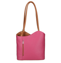 Kožená kabelka na rameno/batoh - Mondoitalia.cz