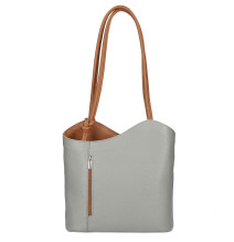 Kožená kabelka na rameno/batoh - Mondoitalia.cz