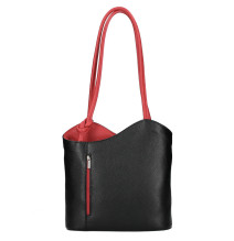 Kožená kabelka na rameno/batoh - Mondoitalia.cz