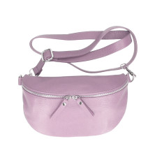 Dámská kožená ledvinka 678 starorůžová Made in Italy