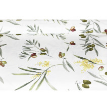 Dekorační bavlněná látka Olivová zahrada, š. 140 cm