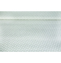 Dekorační látka mini bílé srdíčka na béžovém, š. 140 cm